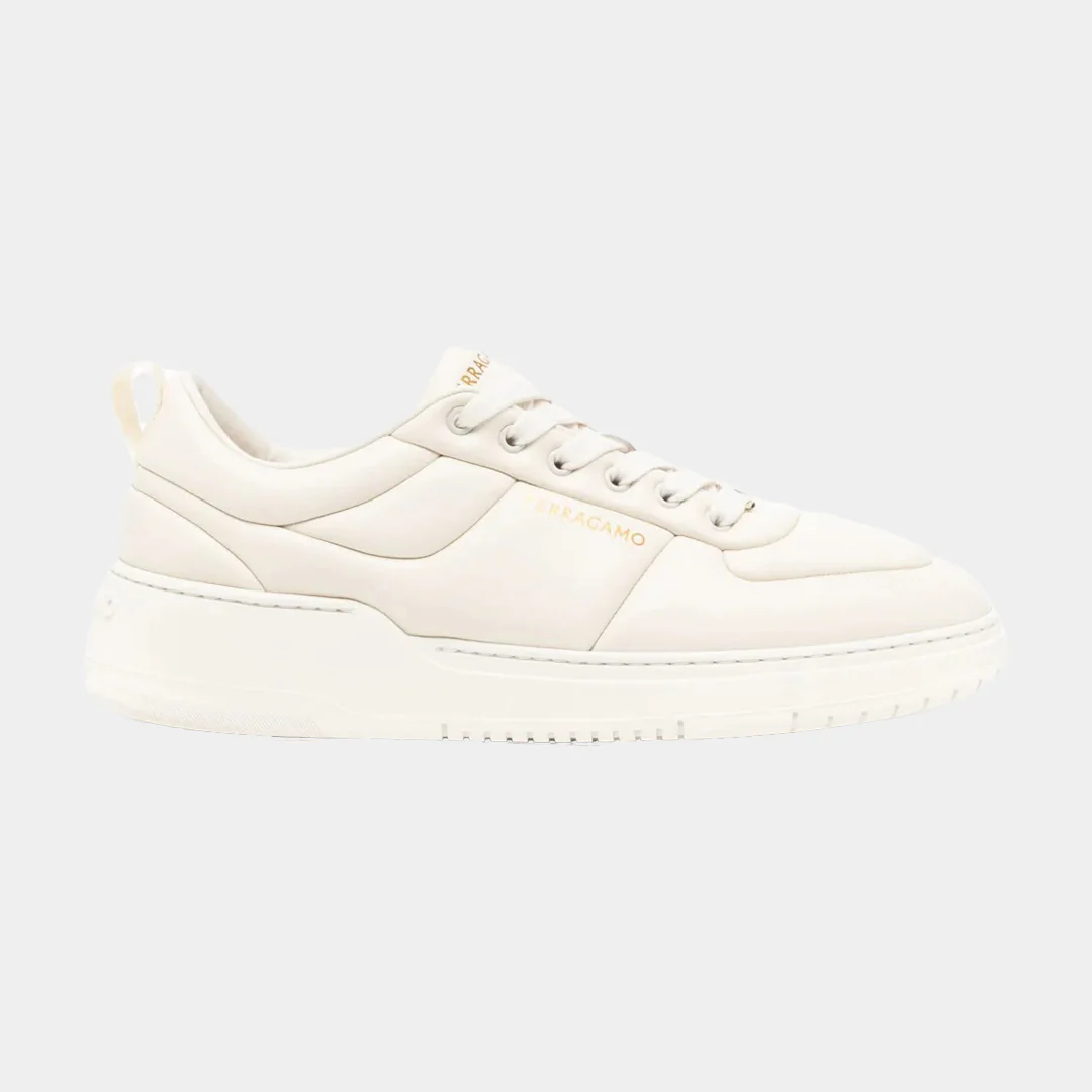 Tenis Padded Leather Blanco Hombre S.F.