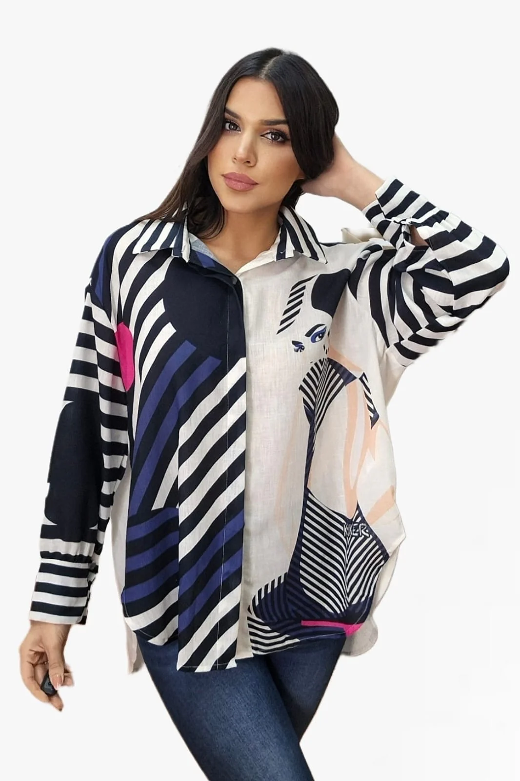 Camisa Lineas Silueta - Imagen 3