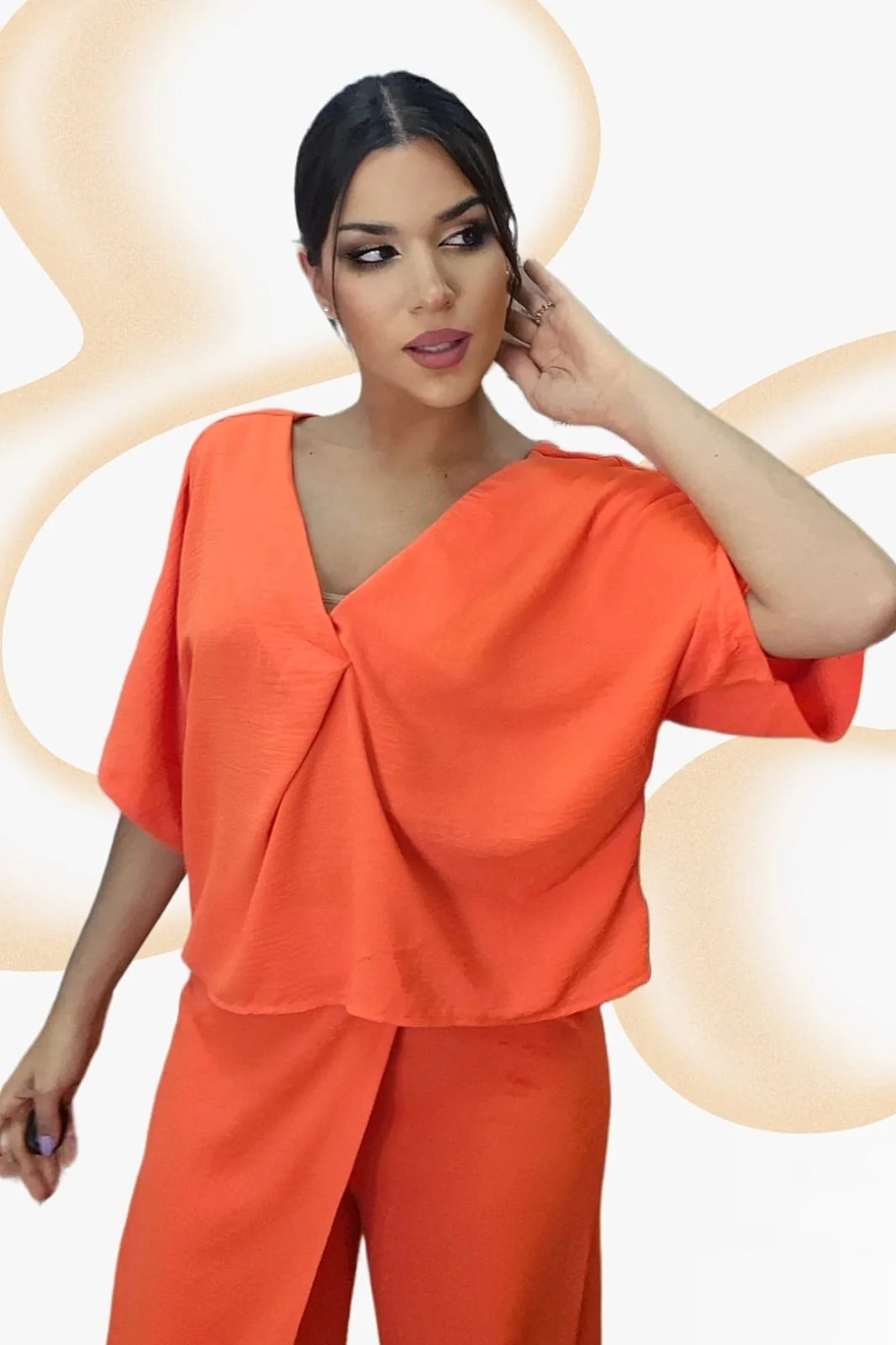 Camisa Escote Fluida