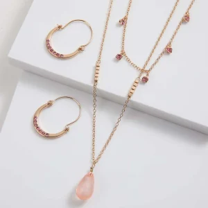 Collar + Aro Azuer Rosado Tatienne