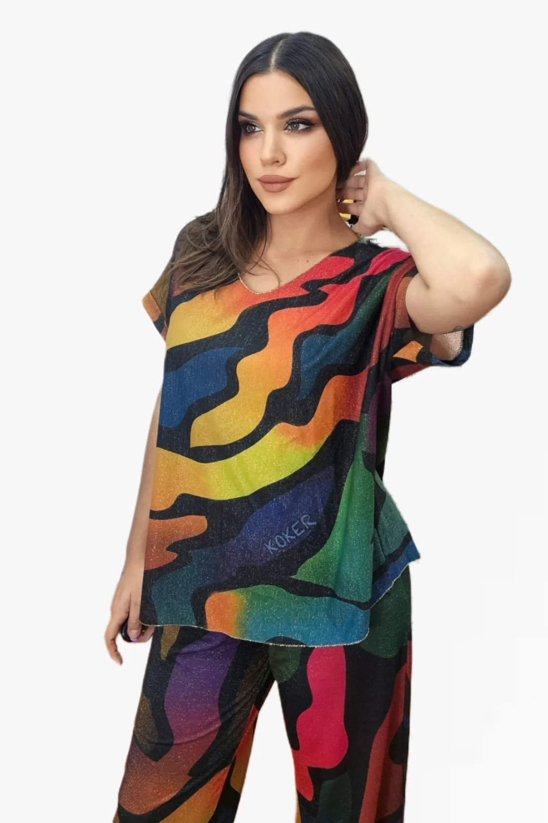 Pantalon Lurex Multicolor - Imagen 3