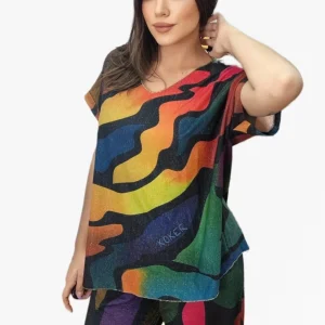 Camiseta Lurex Multicolor