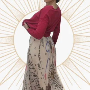 Falda Tul Emojis Beige