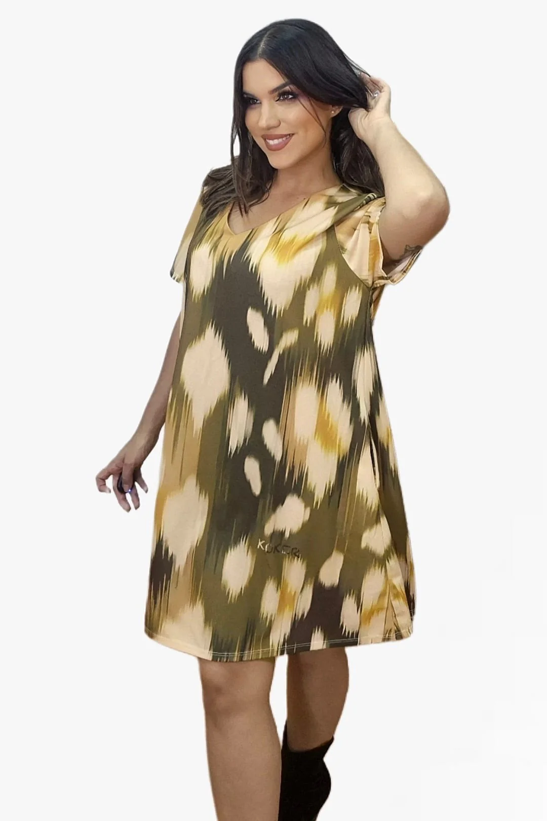 Vestido Print Oliva - Imagen 5