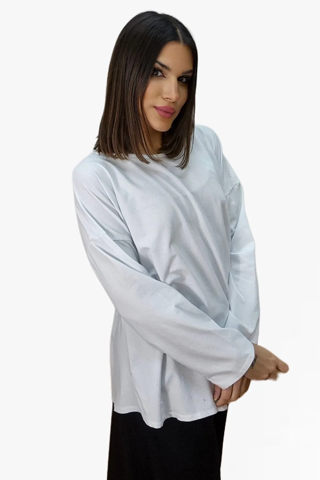 Camiseta Manga Evase Blanca - Imagen 4