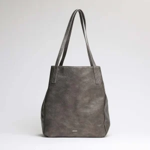 Cartera Hombro Plateada Claudia Tatienne