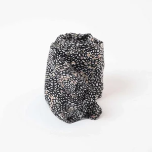 Pañuelo Estampado Metz Negro Tatienne