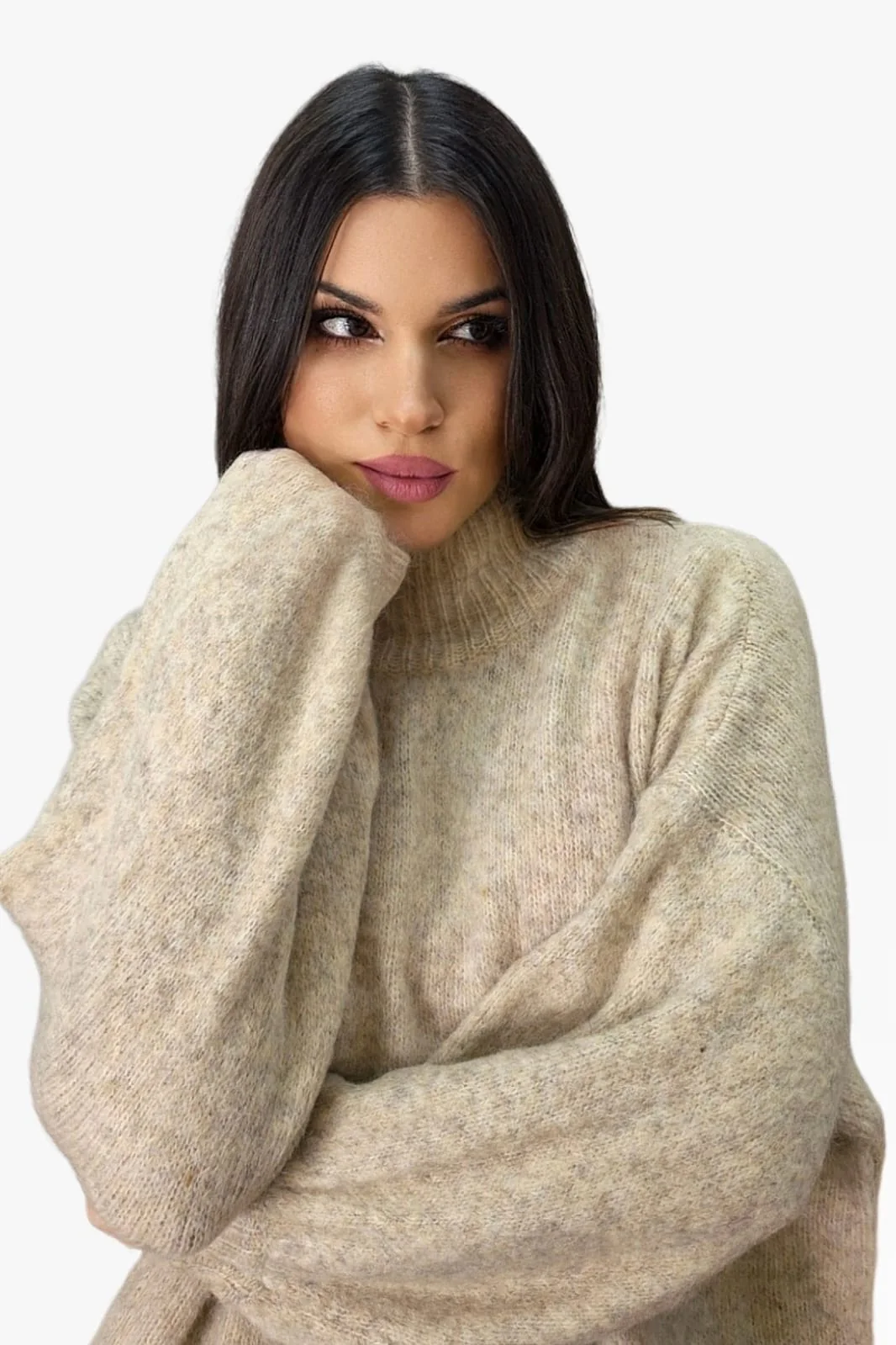 Jersey Manga Abullonada Beige