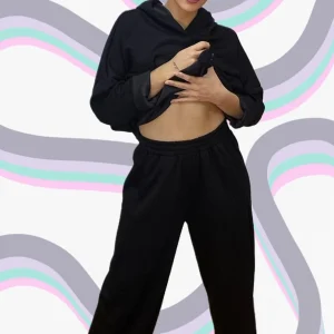 Pantalon Algodón Recto Negro