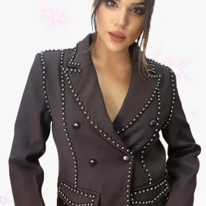 Blazer Cruzada Metalics Marrón