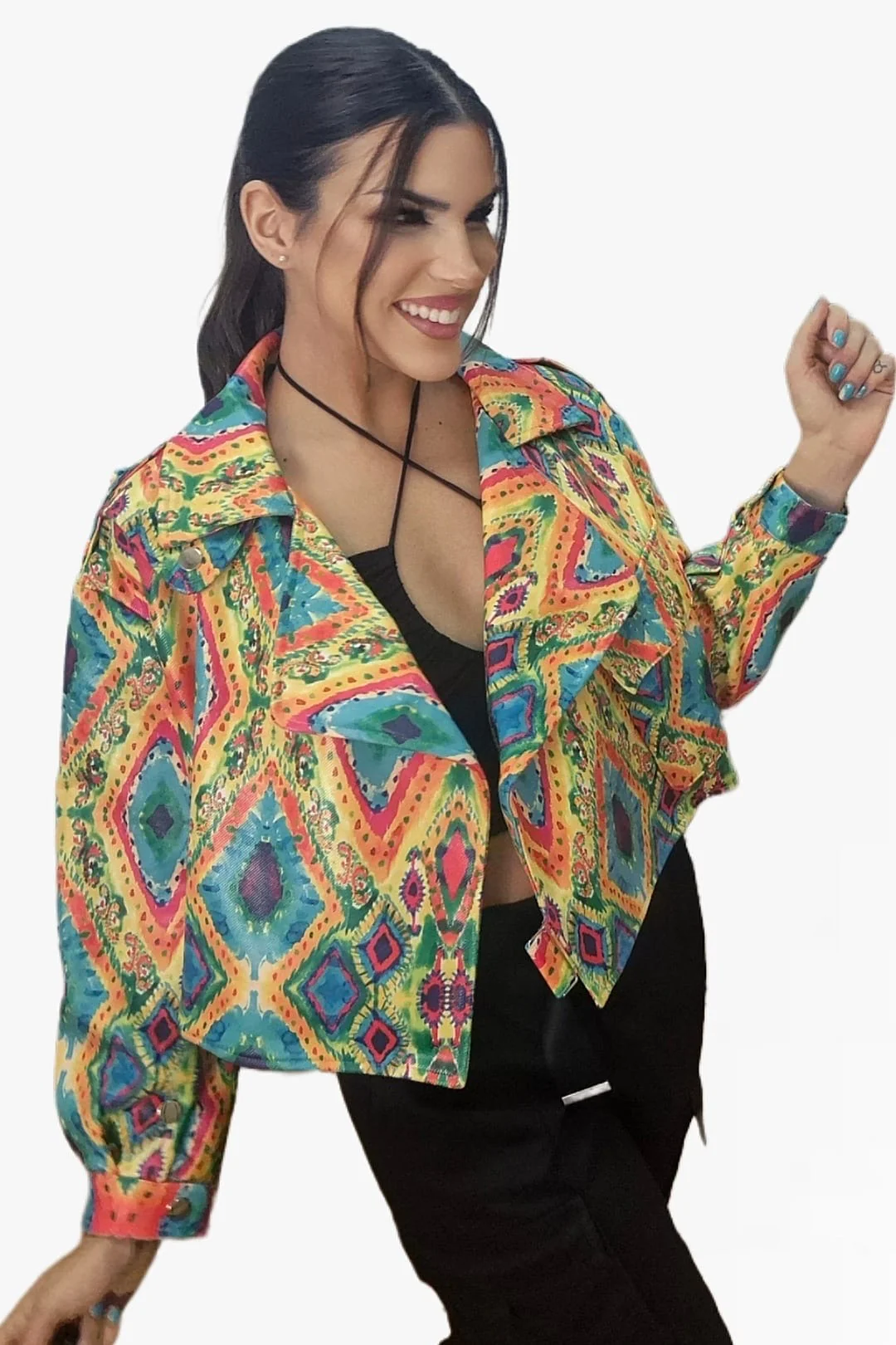 Chaqueta Cruzada Rombos - Imagen 3