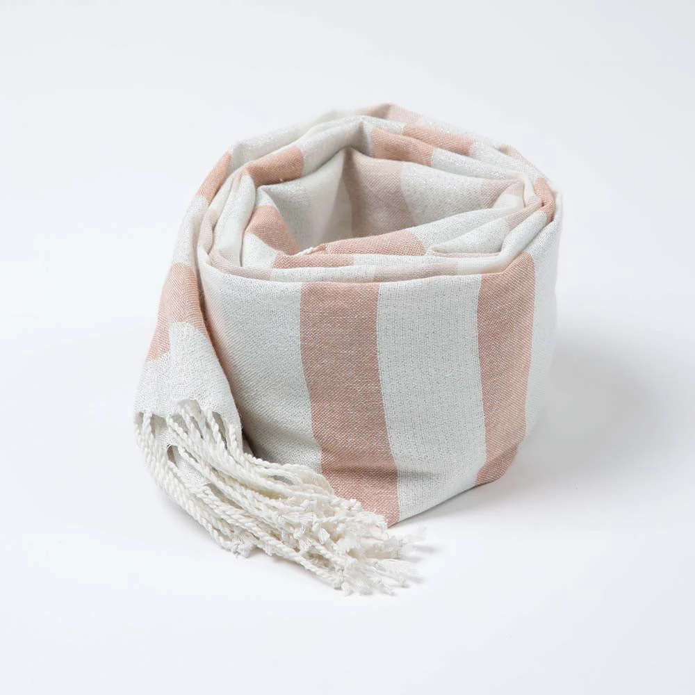 Pañuelo Liso Rayas Rojo i-D