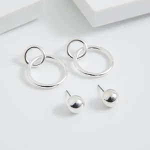 Set Aros Deacon Plateado i-D