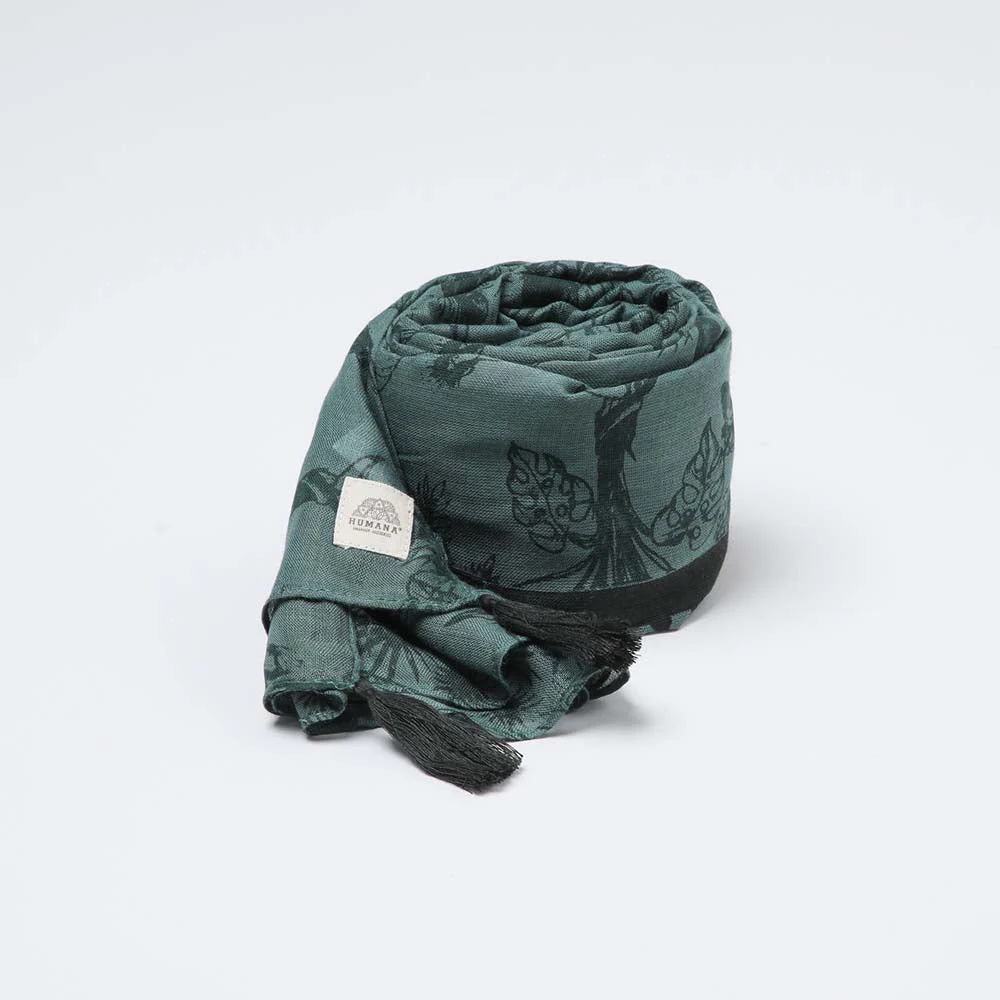 Pañuelo Estampado Almansa Verde Humana