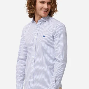 Camisa Hombre Clásica Azul H&B