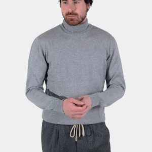 Suéter Cuello Alto Gris B.