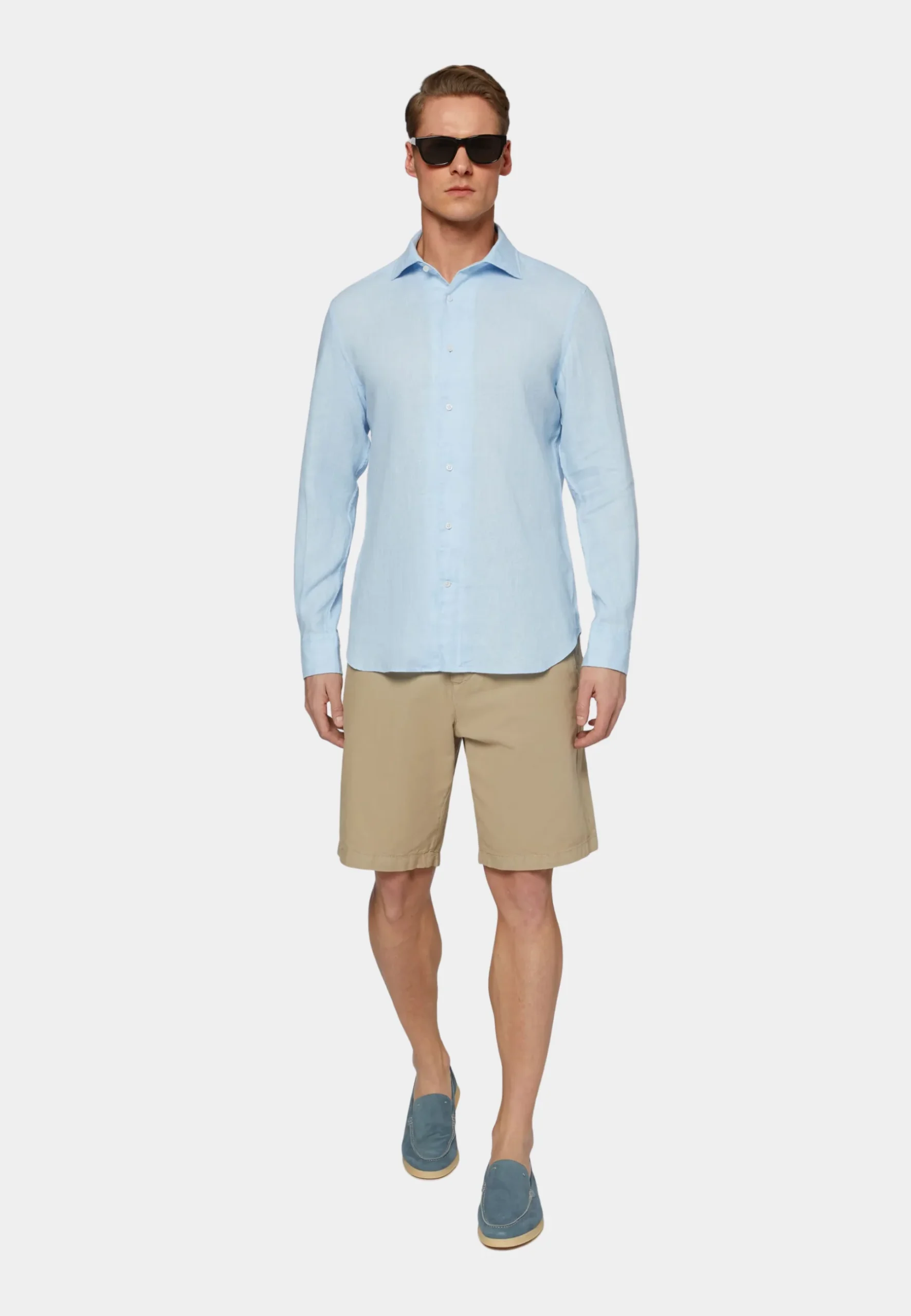 Camisa Azul Lino B. - Imagen 3