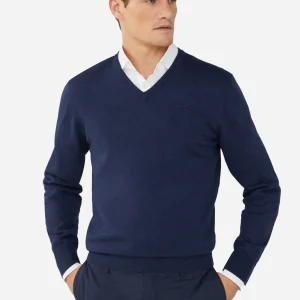 Sweater Azul Marino Cuello V H.L.