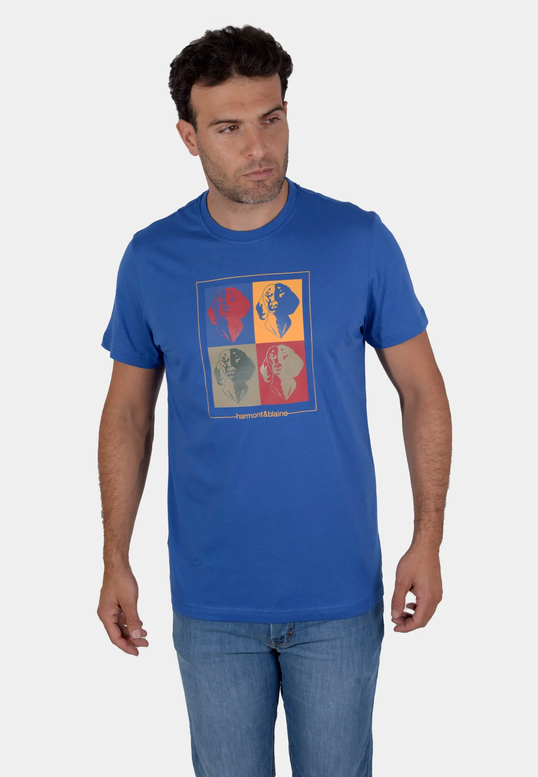 Camiseta T_shirt Azul Marino H&B