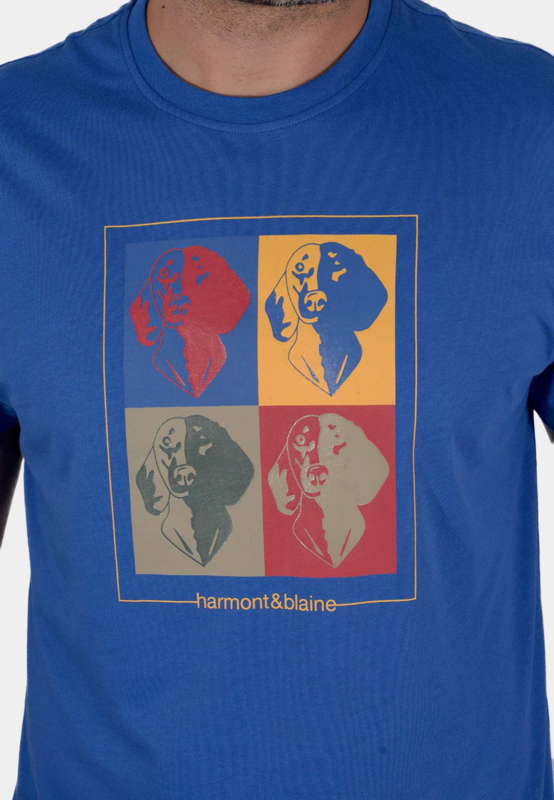 Camiseta T_shirt Azul Marino H&B - Imagen 3