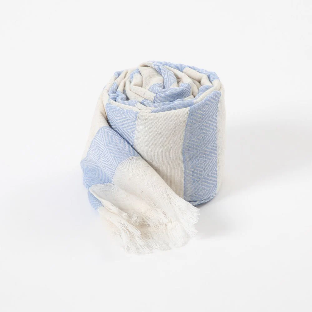 Pañuelo Liso Rodas Celeste Humana