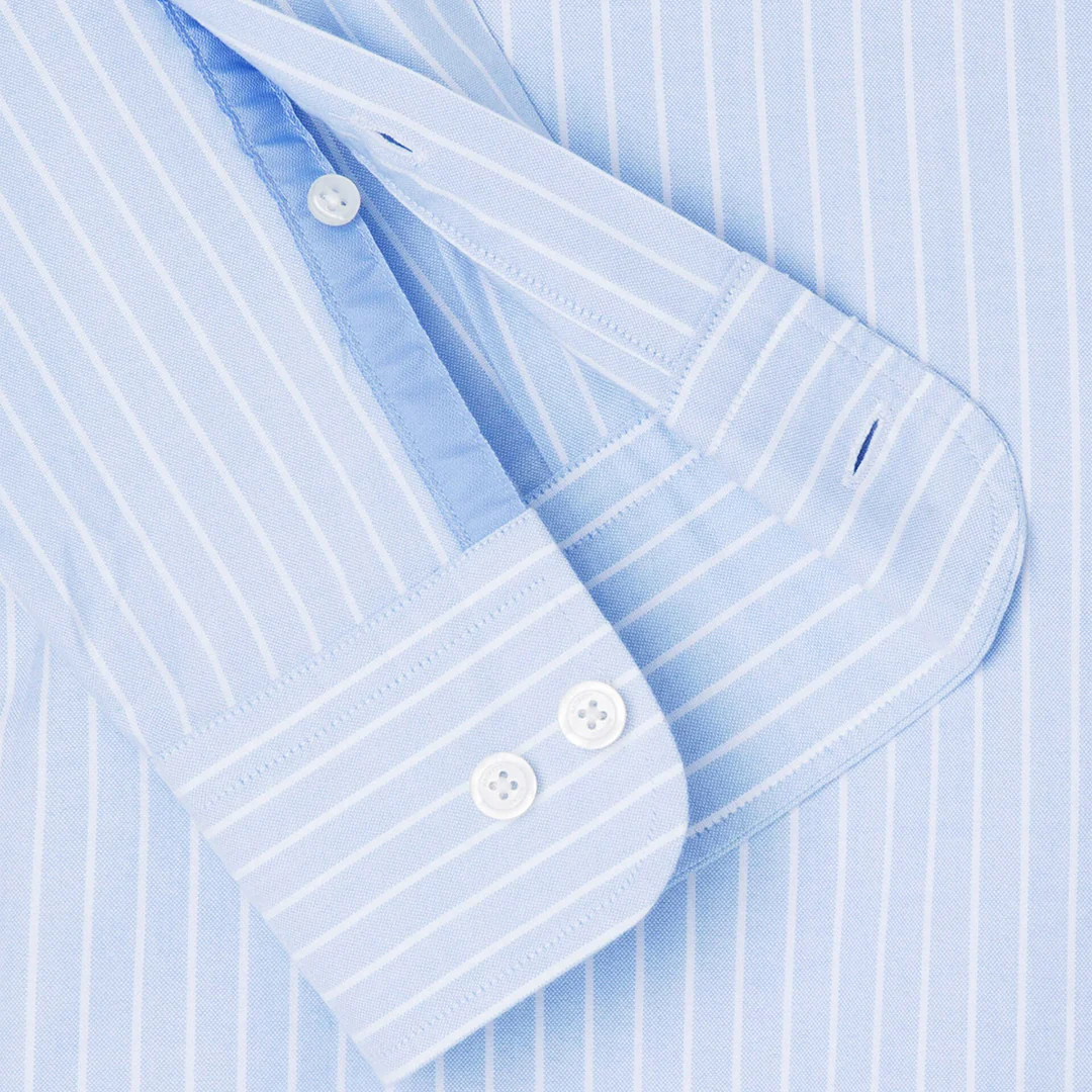 Camisa Rayas Verticales Azul H.L. - Imagen 3