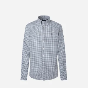 Camisa de Cuadros Clásica Azul H.L.