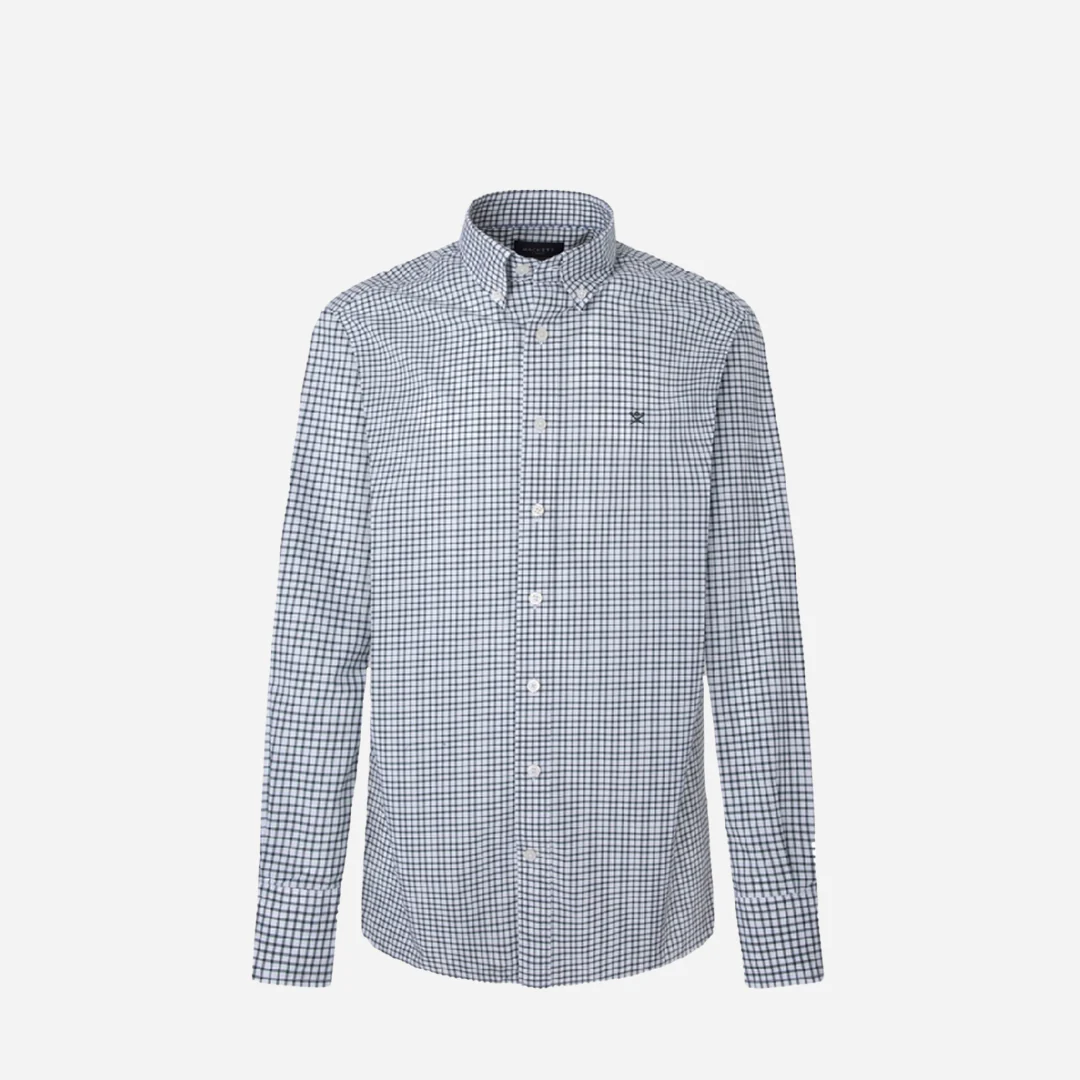 Camisa de Cuadros Clásica Azul H.L.