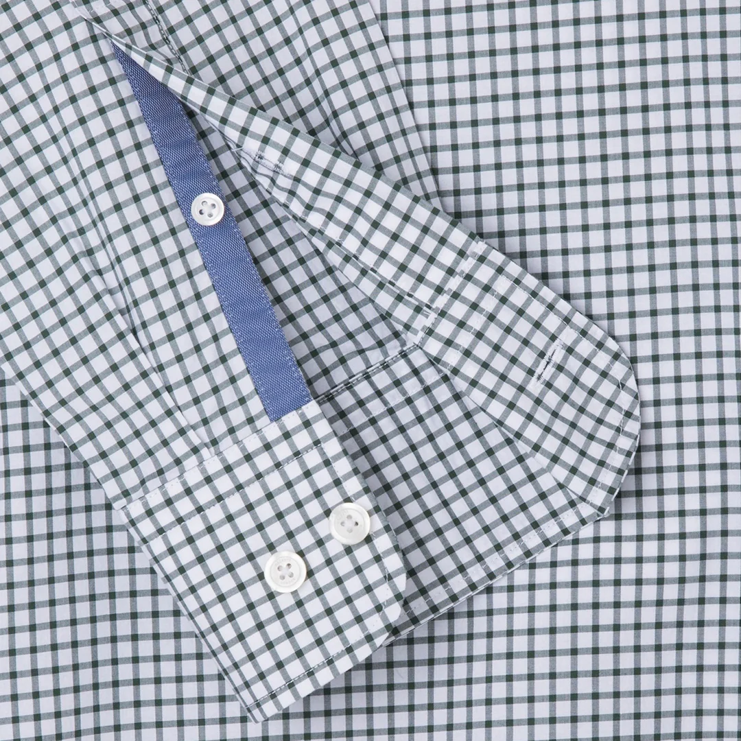 Camisa de Cuadros Clásica Azul H.L. - Imagen 3