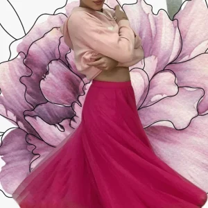 Falda Fantasia fucsia