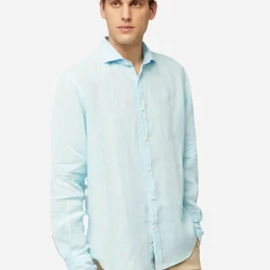 Camisa Lino Azul Cielo H&B