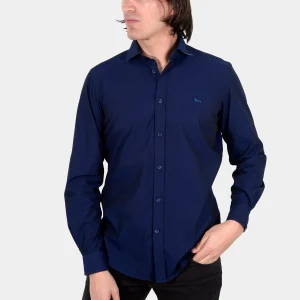 Camisa Sport Azul Marino Algodón H&B