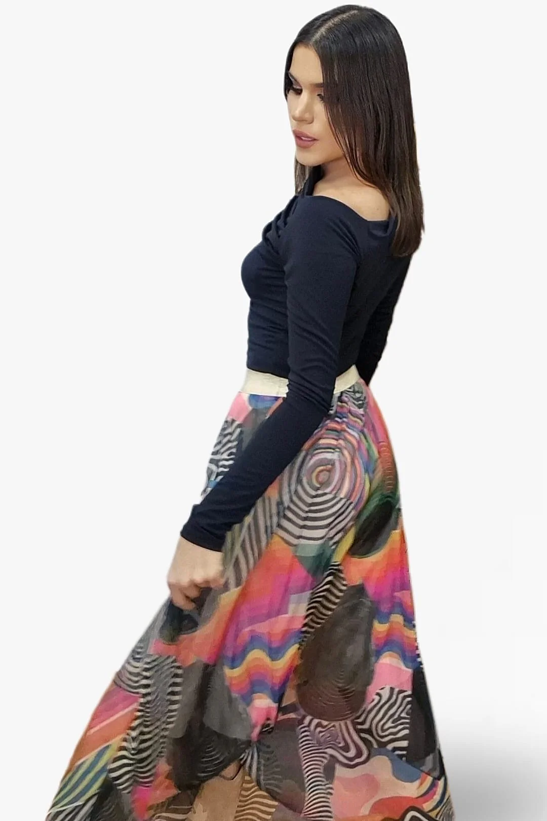 Falda Tul Lineas Negra - Imagen 5