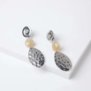 Aros Largo Plumeria Beige Humana