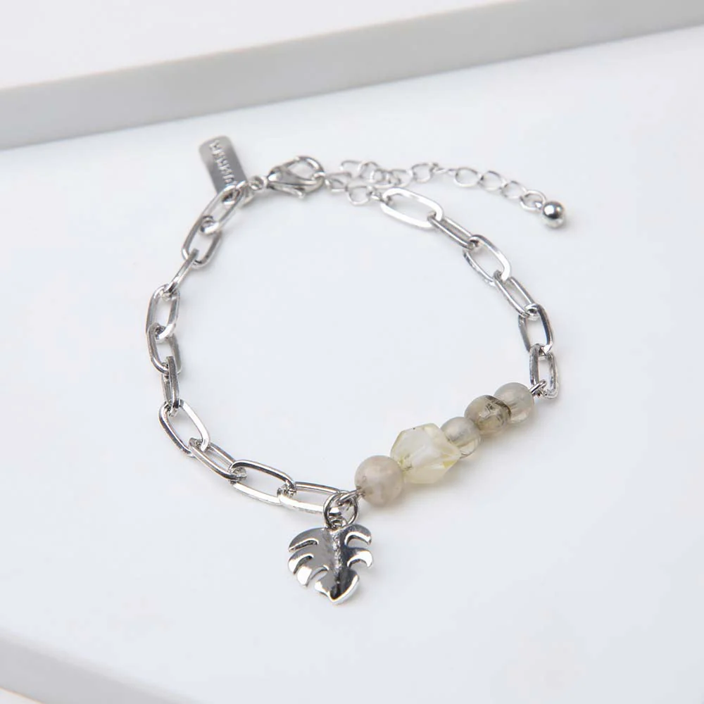 Pulsera Blanda Alcira Plateada Humana