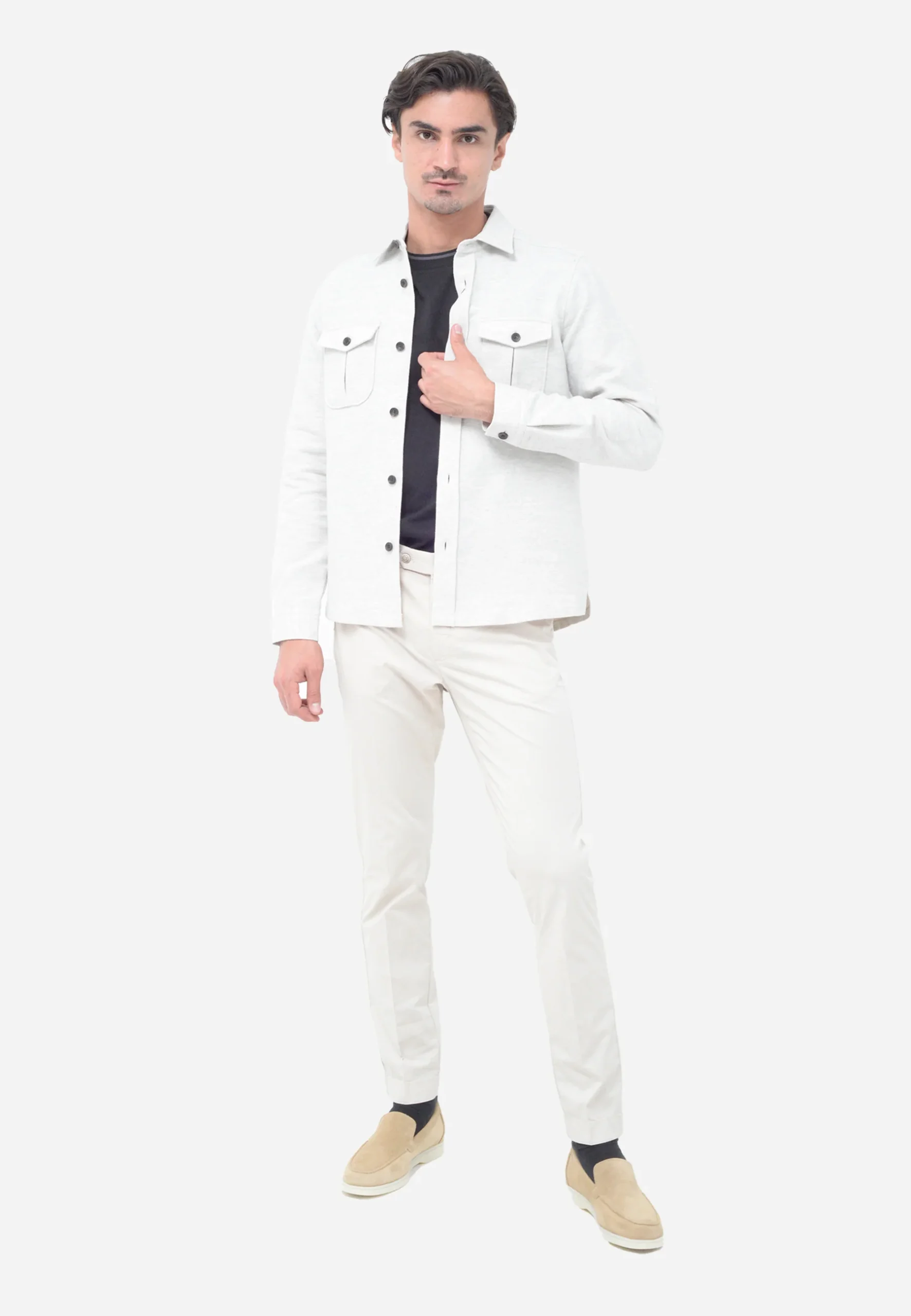 Chaqueta Blanca Botones Plateados H.L. - Imagen 4