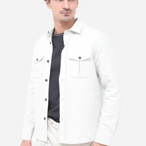 Chaqueta Blanca Botones Plateados H.L.