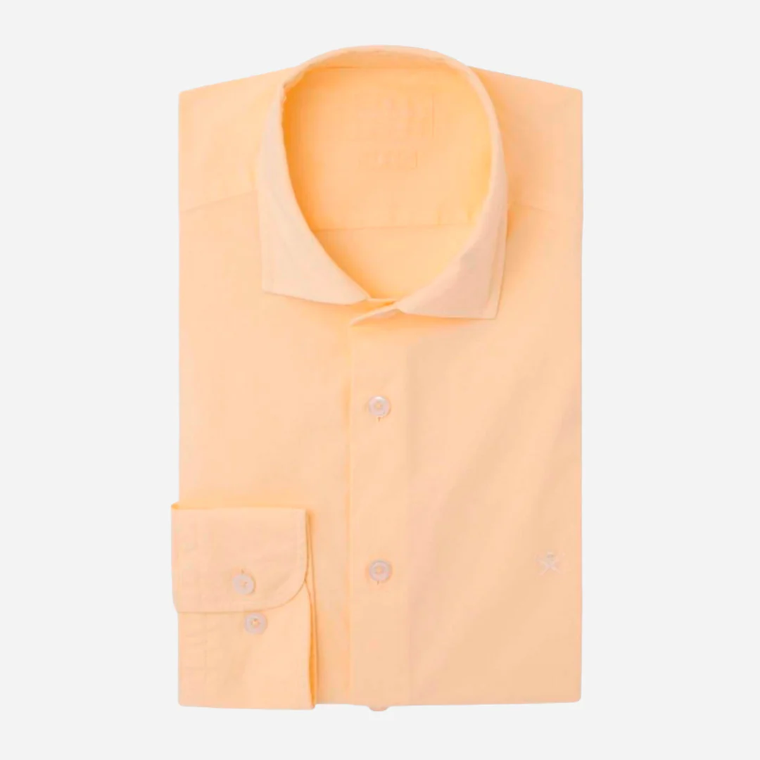 Camisa de Manga Larga Color Salmón H.L. - Imagen 3