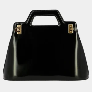 Bolso Wanda M Dama en Cuero Negro S.F.