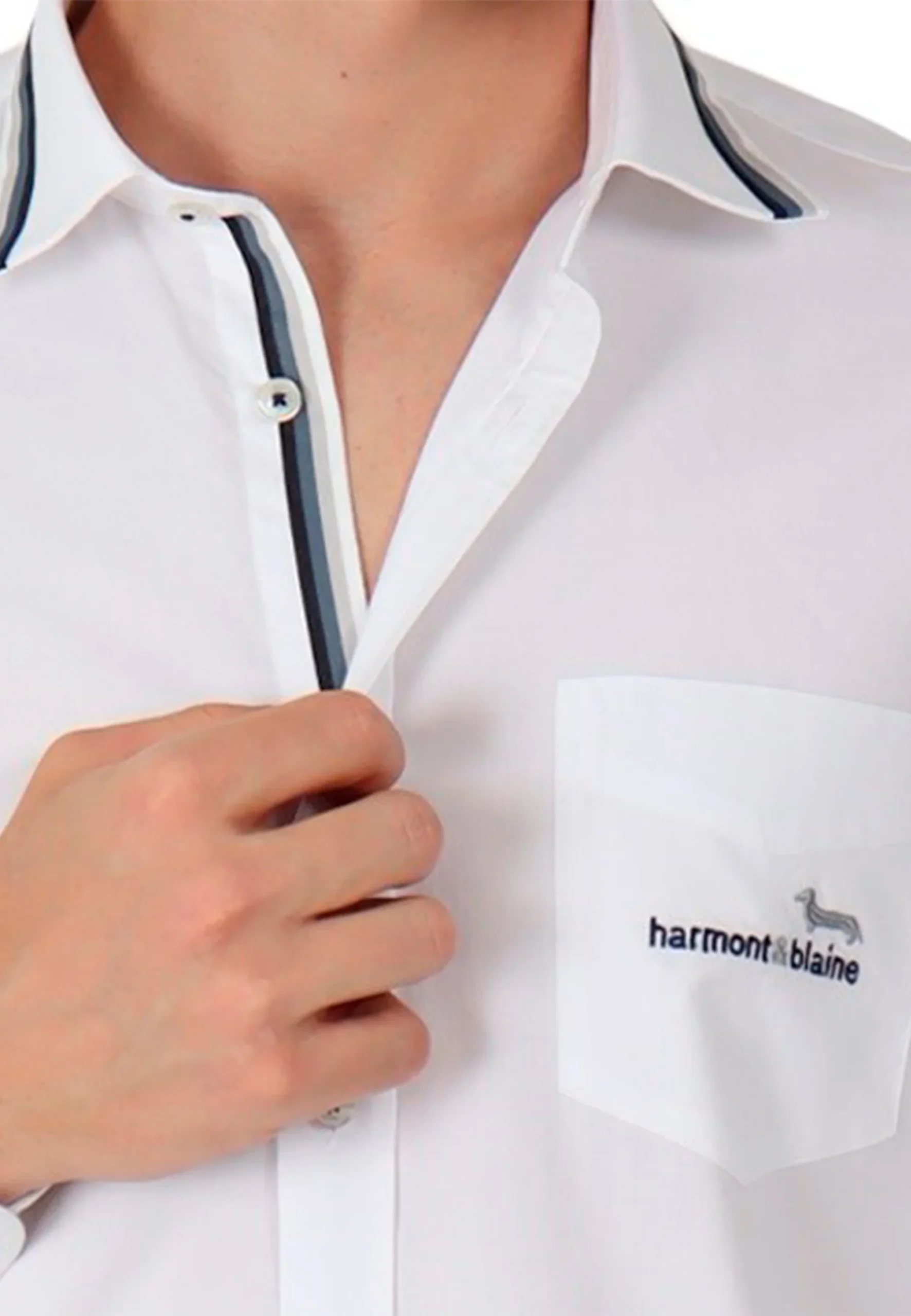 Camisa Hombre Clásica Blanca H&B - Imagen 3