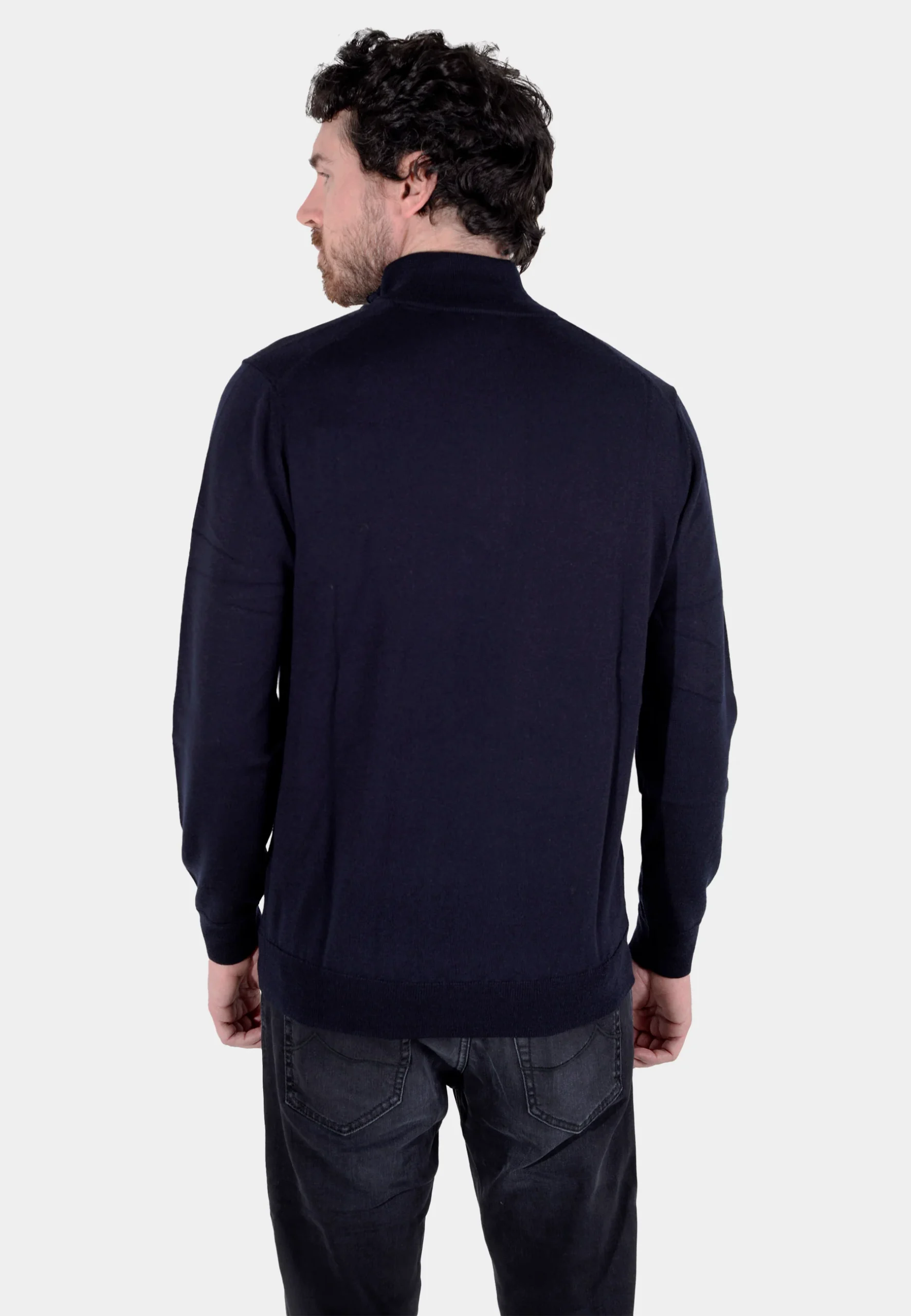 Suéter Half-Zip Azul Marino B. - Imagen 3