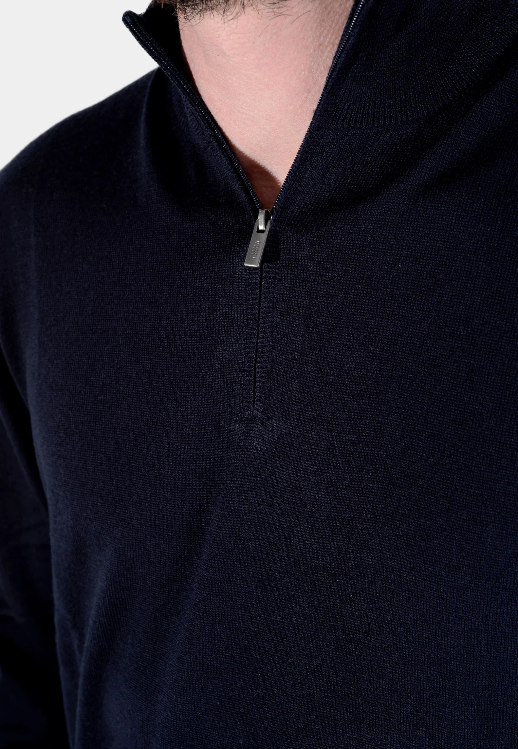 Suéter Half-Zip Azul Marino B. - Imagen 4