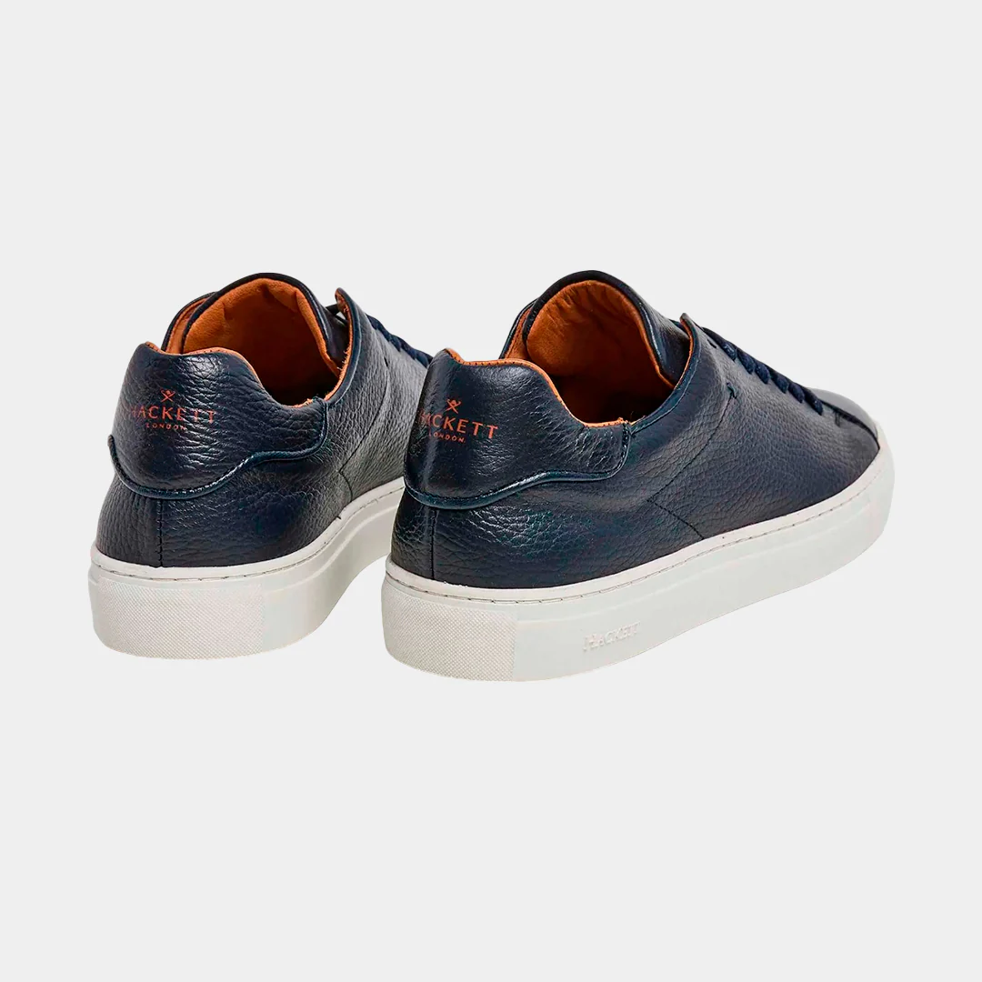 Zapatillas Cuero Azul Granulado H.L. - Imagen 4