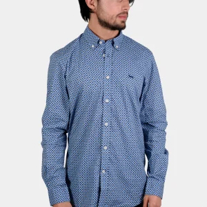 Camisa Hombre Patrón Geométrico H&B
