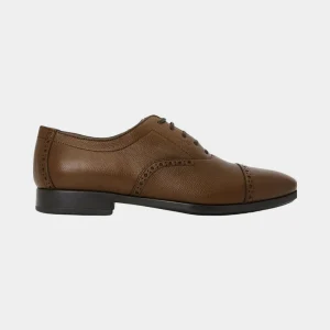 Zapato Oxford Riley Café en Cuero S.F.