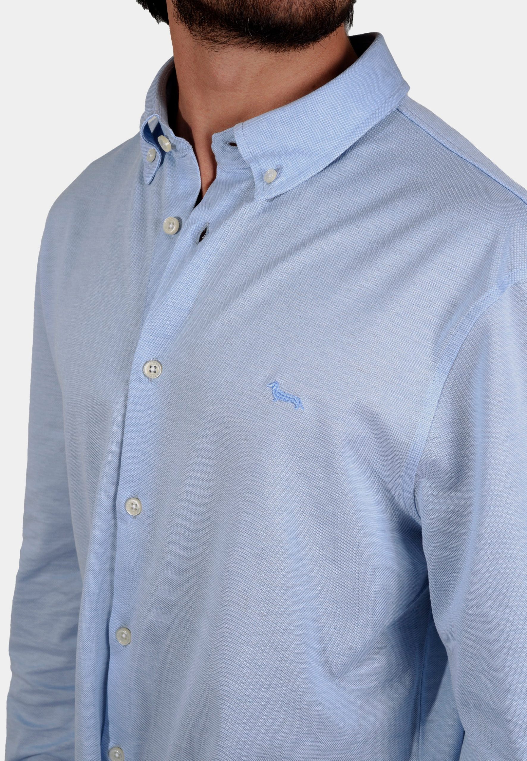 Camisa Hombre Celeste H&B - Imagen 3