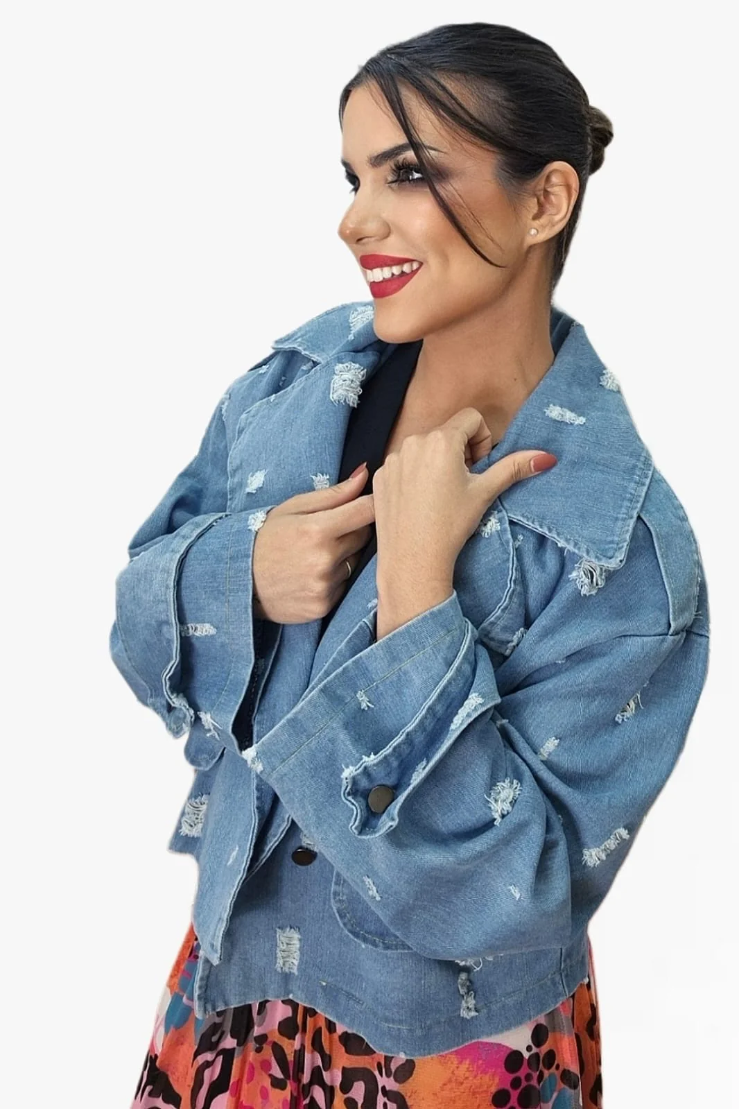 Chaqueta Vaquera Cruzada - Imagen 6