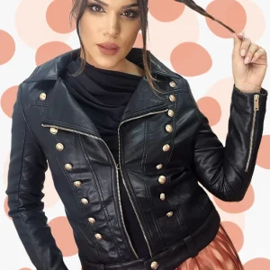 Biker Polipiel Botones