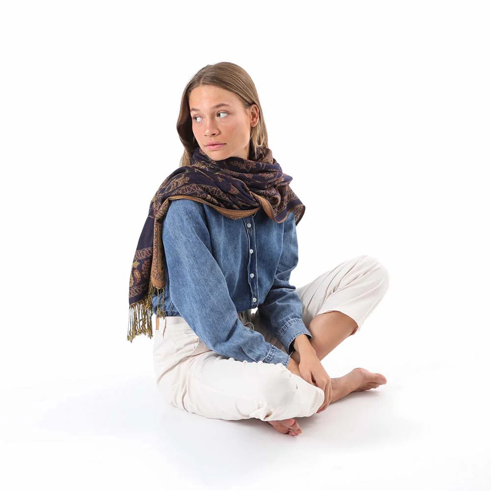 Jacquard Aberdeen Azul Tatienne - Imagen 3