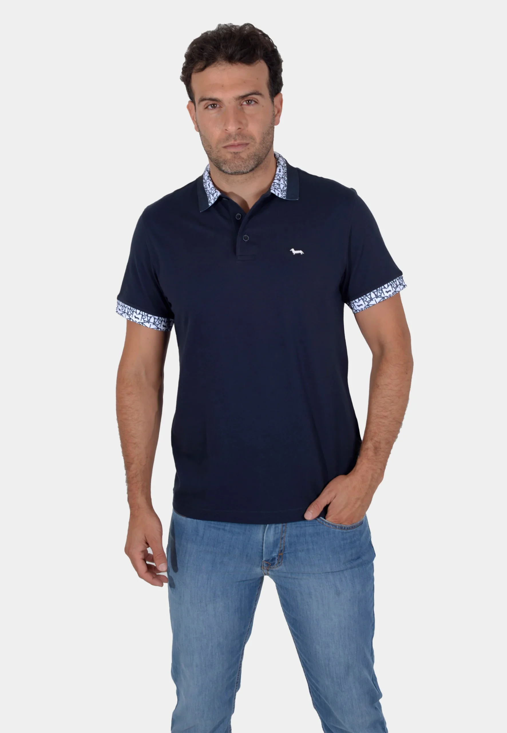 Camisa Polo Azul H&B